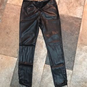 Leather like pant